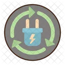 Renewable Energy Recycle Power Icon