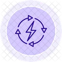Renewable Energy Line Icon Icon