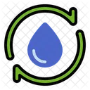 Renewable Water Save Water Water Recycle Icon