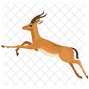 Rennendes Reh Rentier Hirsch Symbol