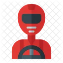 Rennfahrer Fahrer Avatar Symbol