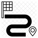 Rennkarte Rennstrecke Sport Symbol