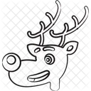 Animal Venado Navidad Icon