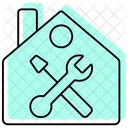 Icone De Linha Fina De Sombra De Cor De Renovacao Icon