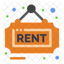 Rent Board Hanging Board Signboard Icon