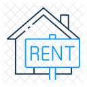 Rent House Rent Signboard Real Estate Icon
