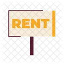 Rent house signboard real estate  Icon