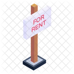 Rent Sign Board  Icon