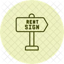 Rent Sign Rent Sign Icon