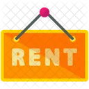 Rent Signboard Sign Icon