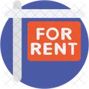Rent Signboard Real Icon