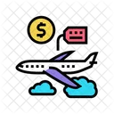 Airplane Rental Color Icon
