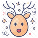 Rentier Elch Wildes Tier Symbol