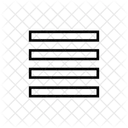 Reorder Four Sharp Icon