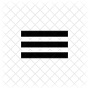 Reorder Three Sharp Icon