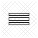 Reorder Three Sharp Icon