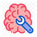 Brain Wrench Concept Icon