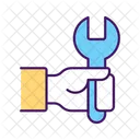 Repair Service Hand Holding Icon