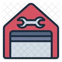 Repair Shop Garage Car Icon