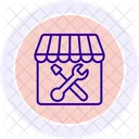 Repair Shop Line Icon Icon