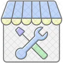 Repair Shop Lineal Color Icon Icon