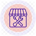 Repair Shop Line Icon Icon