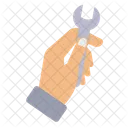 Spanner Wrench Hand Icon
