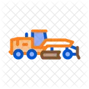 Road Repair Tractor Icon