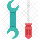 Screwdriver And Spanner Screwdriver And Wrench Icon
