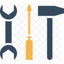 Repairing Tools Hammer Screwdriver Icon