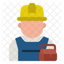 Repairman Worker Mechanic Icon