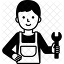 Repairman Mechanic Man Icon