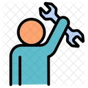 Repairman Worker Man Icon