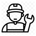 Factory Dustrial Machine Icon
