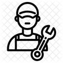 Construction Repair Man Industry Icon