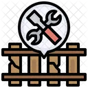 Reparación de ferrocarril  Icono