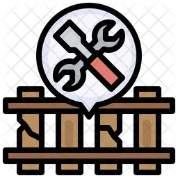 Reparación de ferrocarril  Icono