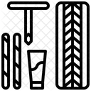 Reparación de neumáticos pinchados  Icono