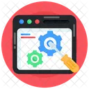 Configuracion Web Mantenimiento Web Herramientas Del Sitio Web Icono