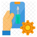 Smartphone Consulta Online Dispositivo Icono