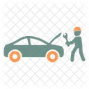 Reparador Coche Mecanico Icono