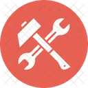 Hammer Reparatur Schraubenschlussel Symbol