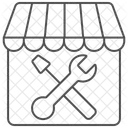 Reparaturwerkstatt Thinline Symbol Symbol