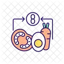 Repas Sain Intermittent Jeune Icône