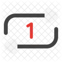 Repeat once  Icon