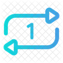 Repeat once  Icon