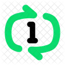 Repeat once  Icon