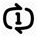 Repeat once  Icon