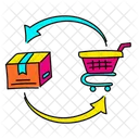 Vibrant Repeat Order Illustration Repeat Order Lifecycle Icon