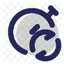 Repeat Stopwatch Again Timer Icon
